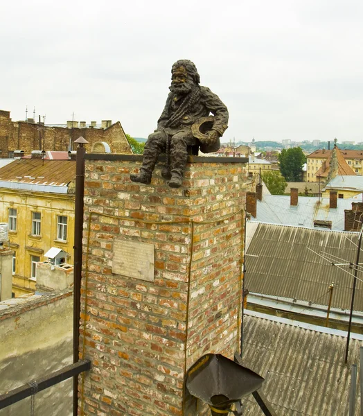 Lvov, monument to Chimney weep — Stock Photo, Image