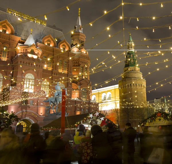 莫斯科的圣诞节市场 — 图库照片