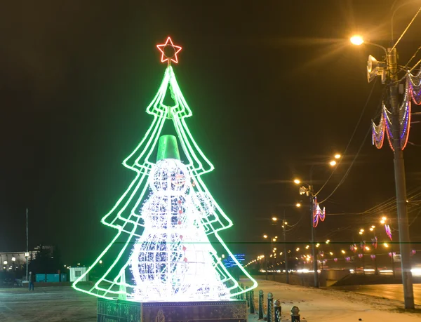 Iluminación de Navidad en Moscú —  Fotos de Stock