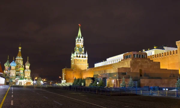 Moskou, nacht — Stockfoto