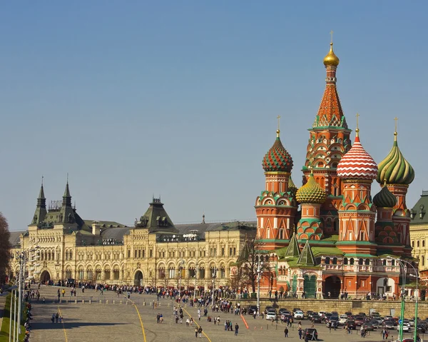 Moskva, St Basils förbön katedralen — Stockfoto