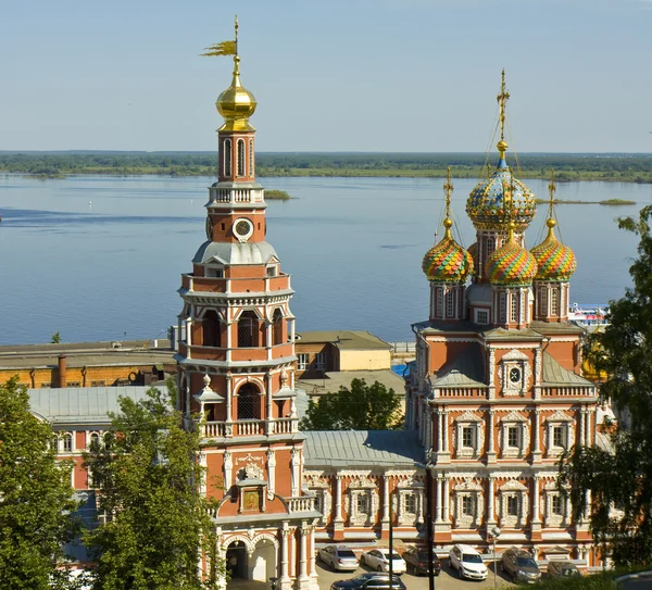 Nizhni Novgorod, Kościół Stroganovskaya — Zdjęcie stockowe