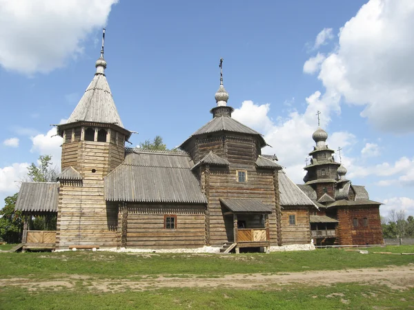 Dřevěné kostely v Suzdalu — Stock fotografie