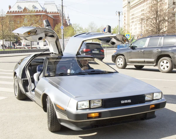 Retro car delorean — Stock Photo, Image