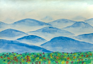 Blue hills, boyama