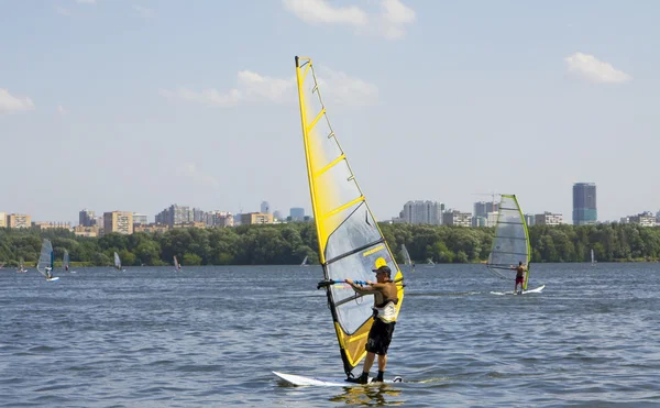 Moskwa, windsurfing — Zdjęcie stockowe