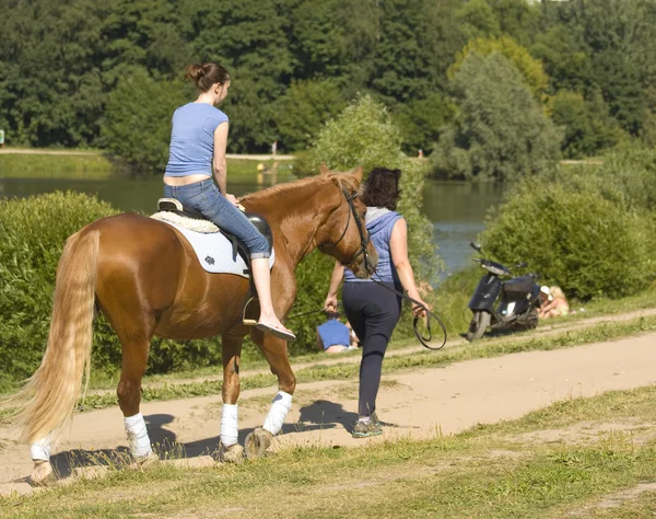 Menschen ruhen sich im Park aus — Stockfoto