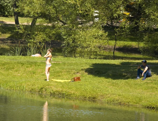 Moskou, Lefortovsky park — Stockfoto