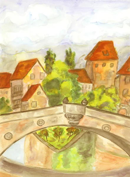 Nuremberg, painting — Stock Photo, Image