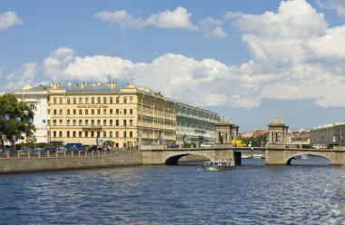 St. Petersburg, Lomonosov köprü Fontanka Nehri üzerinde