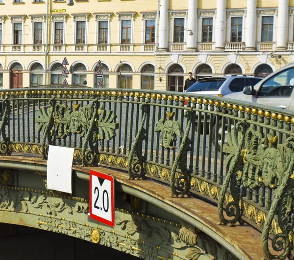 St. petersburg, teater bridge — Stockfoto