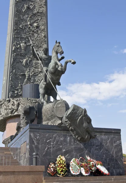 Moskou, monument van Sint-Joris — Stockfoto