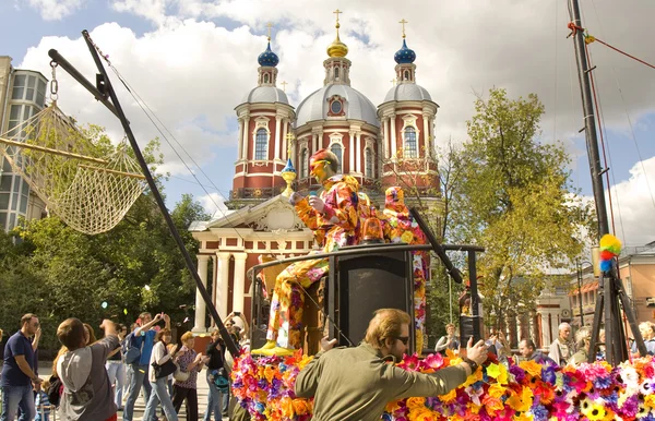 Moskva, festival på Pyatnitskaya street — Stockfoto