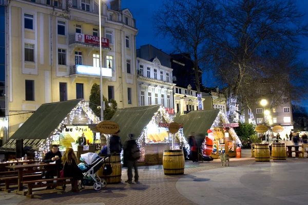 Julmarknad i Varna — Stockfoto