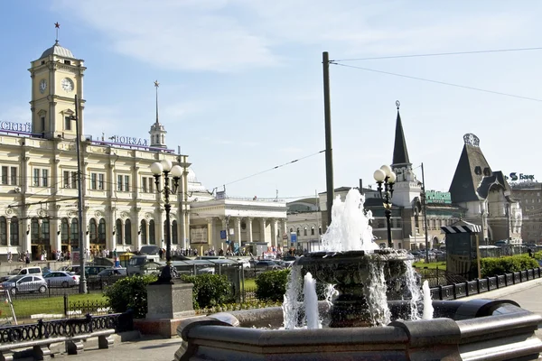 Moskva, Leningradsky banegård - Stock-foto