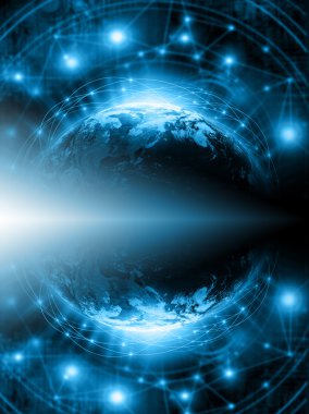 En iyi Internet kavramı küresel iş kavramları serisi. Nasa tarafından döşenmiş bu görüntü unsurları
