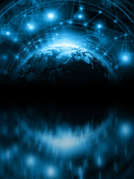 Miglior concetto Internet di business globale da serie concetti. Elementi di questa immagine forniti dalla NASA — Foto Stock