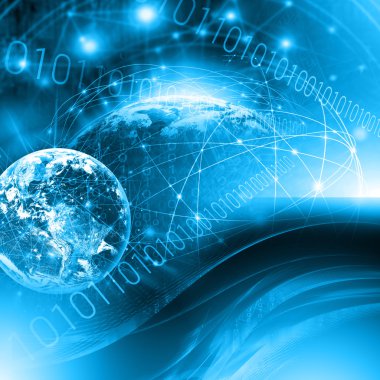 En iyi Internet kavramı küresel iş kavramları serisi. Nasa tarafından döşenmiş bu görüntü unsurları