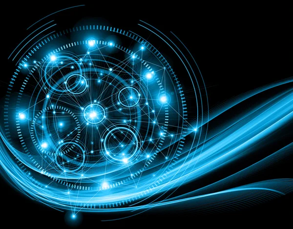 Mejor Concepto de Internet de negocio global.Formación tecnológica. Rays símbolos Wi-Fi, de Internet, televisión, comunicaciones móviles y por satélite — Foto de Stock