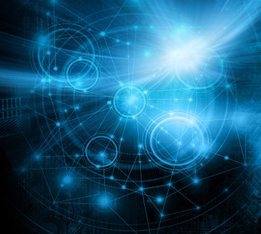 En iyi Internet kavramı küresel iş. Teknolojik arka plan. Sembolleri Wi-Fi, Internet, televizyon, telefon ve uydu iletişim ışınları