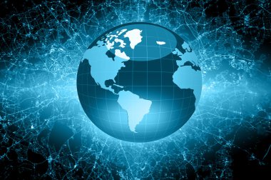 En iyi Internet kavramı küresel iş kavramları serisi. Nasa tarafından döşenmiş bu görüntü unsurları