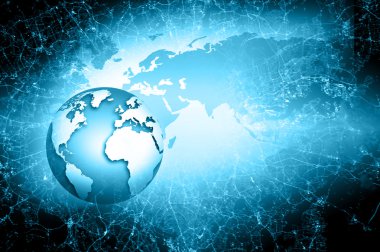 En iyi Internet kavramı küresel iş kavramları serisi. Nasa tarafından döşenmiş bu görüntü unsurları