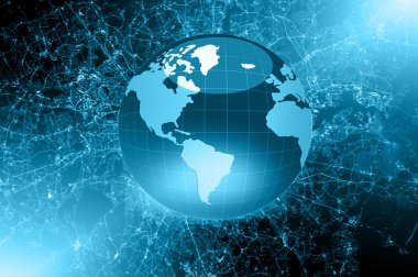 En iyi Internet kavramı küresel iş kavramları serisi. Nasa tarafından döşenmiş bu görüntü unsurları