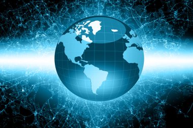 En iyi Internet kavramı küresel iş kavramları serisi. Nasa tarafından döşenmiş bu görüntü unsurları