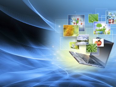 En iyi Internet kavramı küresel iş. Küre, teknolojik arka plan üstünde laptop. Elektronik, Wi-Fi, ışınları, simge Internet, televizyon iletişim