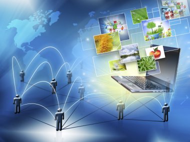 En iyi Internet kavramı küresel iş. Küre, teknolojik arka plan üstünde laptop. Elektronik, Wi-Fi, ışınları, simge Internet, televizyon iletişim