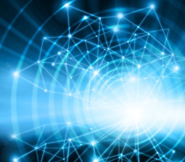 En iyi Internet kavramı küresel iş. Teknolojik arka plan. Sembolleri Wi-Fi, Internet, televizyon, telefon ve uydu iletişim ışınları