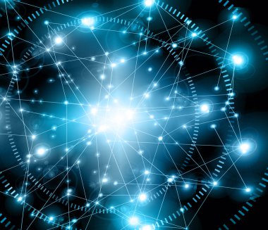 En iyi Internet kavramı küresel iş. Teknolojik arka plan. Sembolleri Wi-Fi, Internet, televizyon, telefon ve uydu iletişim ışınları