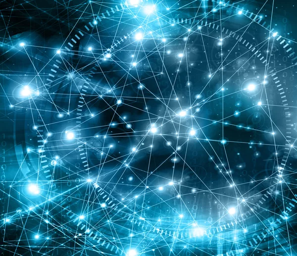 En iyi Internet kavramı küresel iş. Teknolojik arka plan. Sembolleri Wi-Fi, Internet, televizyon, telefon ve uydu iletişim ışınları