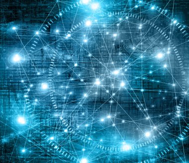 En iyi Internet kavramı küresel iş. Teknolojik arka plan. Sembolleri Wi-Fi, Internet, televizyon, telefon ve uydu iletişim ışınları