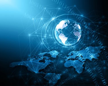 Internet kavramı küresel iş - stok görüntü