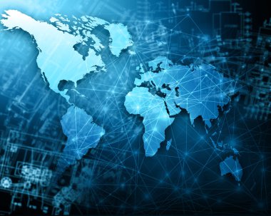 Internet kavramı küresel iş - stok görüntü