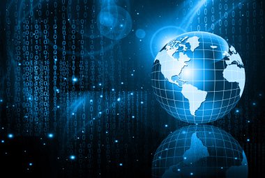 En iyi Internet kavramı küresel iş kavramları serisi. Teknolojik altyapı. Elektronik, parlak çizgiler ve ışınları, sembolleri internet, radyo, televizyon, telefon ve uydu iletişim