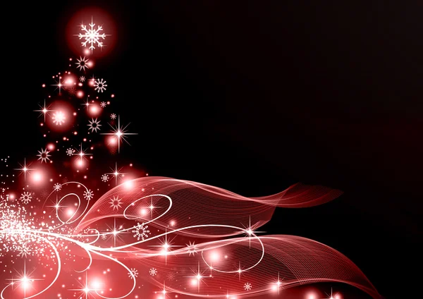 赤いクリスマス ツリー — ストック写真