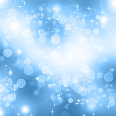 Arkaplanda kar taneleri ve yıldızlar iniyor