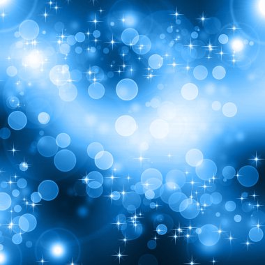 Arkaplanda kar taneleri ve yıldızlar iniyor