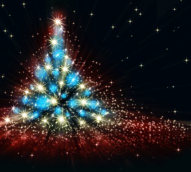Mavi Noel ağacı