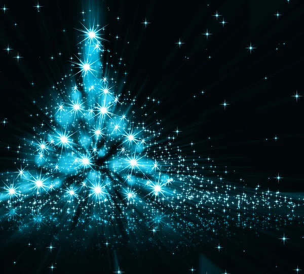 Kerstboom blauw — Stockfoto