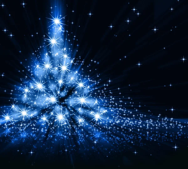 Christmas  blue tree — Stock Photo, Image