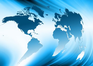 Global iş dünyasının en iyi internet kavramı. Küre, teknolojik arka planda parlayan çizgiler. Elektronik, Wi-Fi, ışınları, sembolleri İnternet, televizyon, mobil ve uydu iletişimi