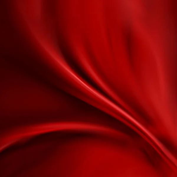 Abstrakte rote Hintergrund Tuch oder flüssige Welle Illustration von wellenförmigen Falten der Seide Textur Satin oder Samt Material oder rotem luxuriösen Weihnachten Hintergrund — Stockfoto