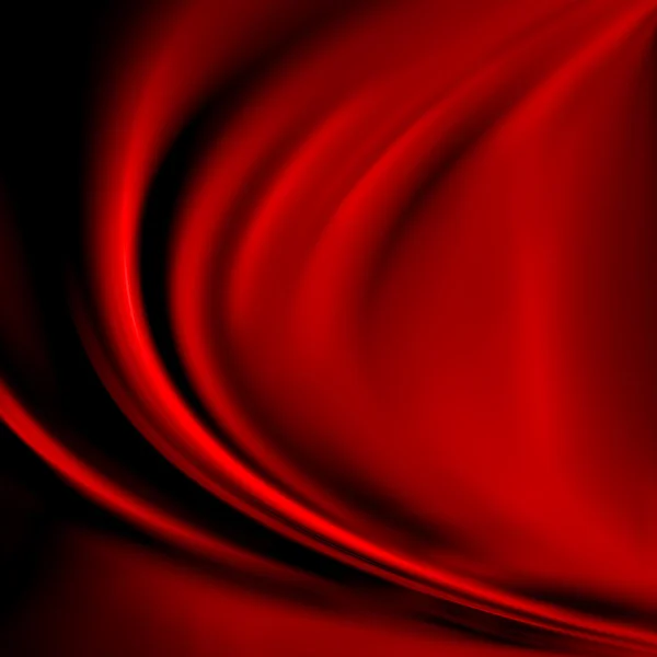 Paño de fondo rojo abstracto o ilustración de onda líquida de pliegues ondulados de seda textura satinado o terciopelo material o rojo lujoso fondo de Navidad — Foto de Stock