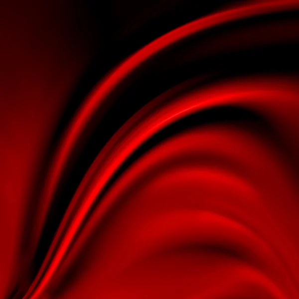 Paño de fondo rojo abstracto o ilustración de onda líquida de pliegues ondulados de seda textura satinado o terciopelo material o rojo lujoso fondo de Navidad — Foto de Stock