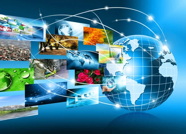 Televisie en internet productie technologie concept — Stockfoto