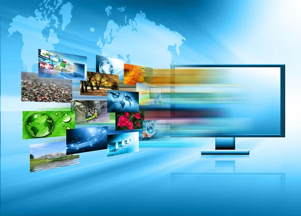 TV och internet teknik produktionskonceptet — Stockfoto