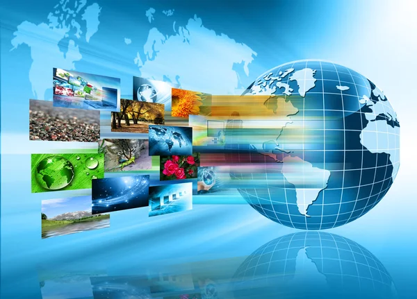 Televisie en internet productie technologie concept — Stockfoto